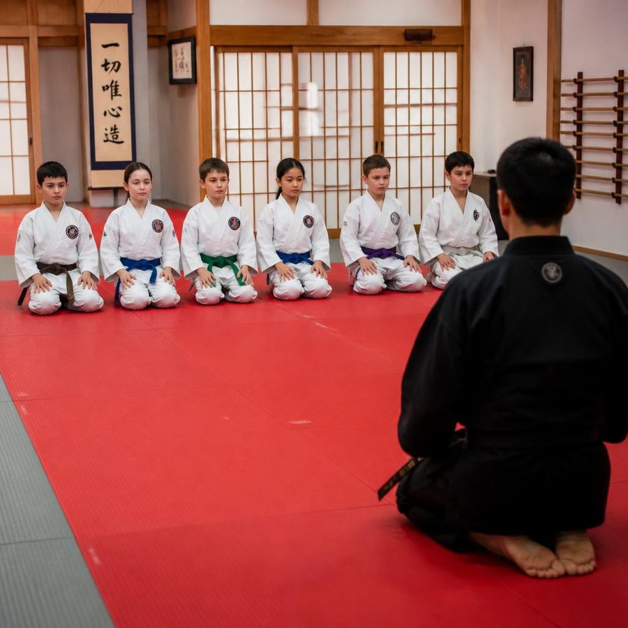 Big Confidence students practicing drills during class at Go No Sen Karate in Peekskill